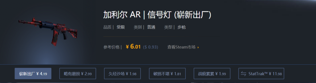 CSGO入门皮肤推荐