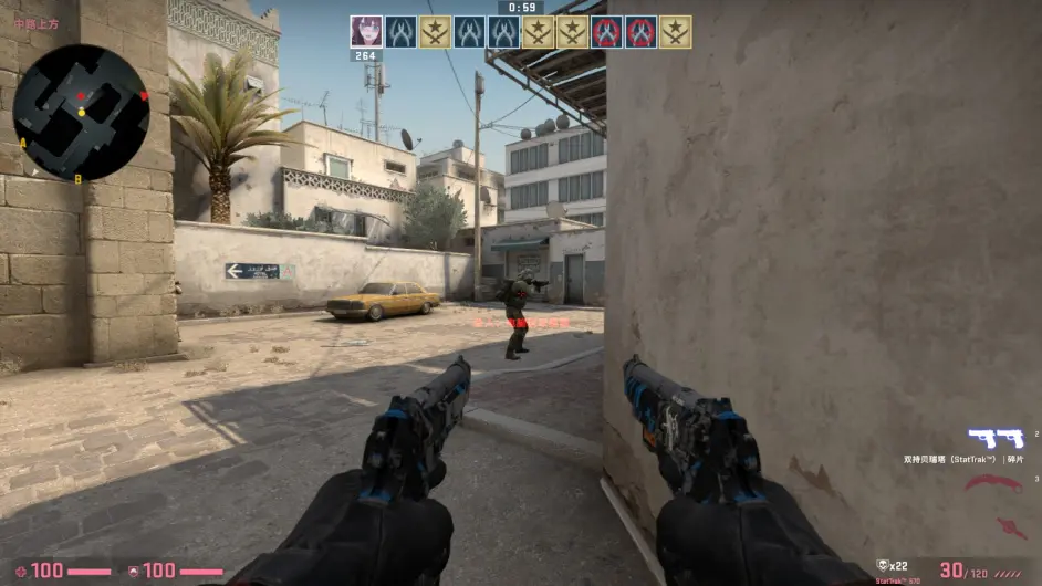 CSGO 双枪教学 距离把控