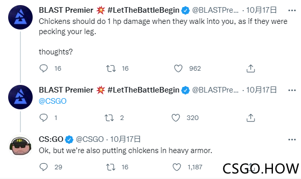 CSGO 官方“剧透” ，重甲皮肤小鸡或将出现？