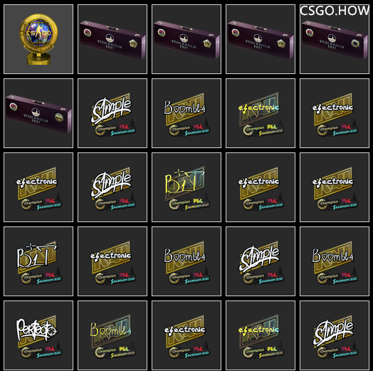 CSGO职业哥库存突击检查，都开Major签名贴纸了吗？