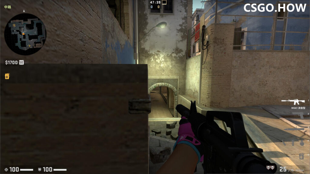 CSGO T方进攻荒漠迷城mirage下水道心得