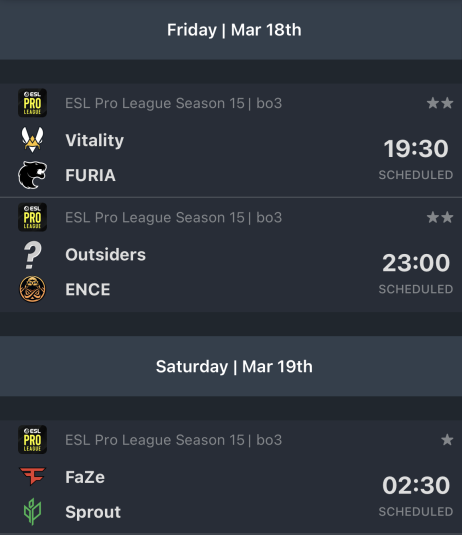 CSGO EPL S15:FaZe二连败垫底,FURIA、ENCE登顶