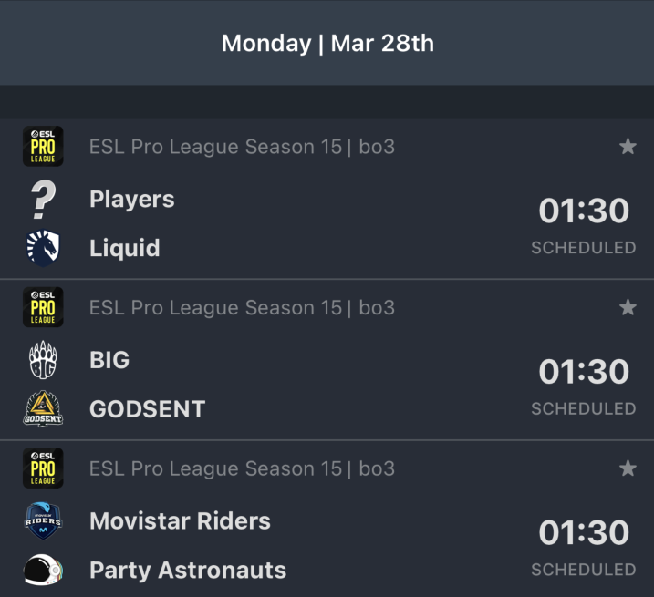 CSGO EPL S15 C组：Movistar Riders全胜淘汰BIG