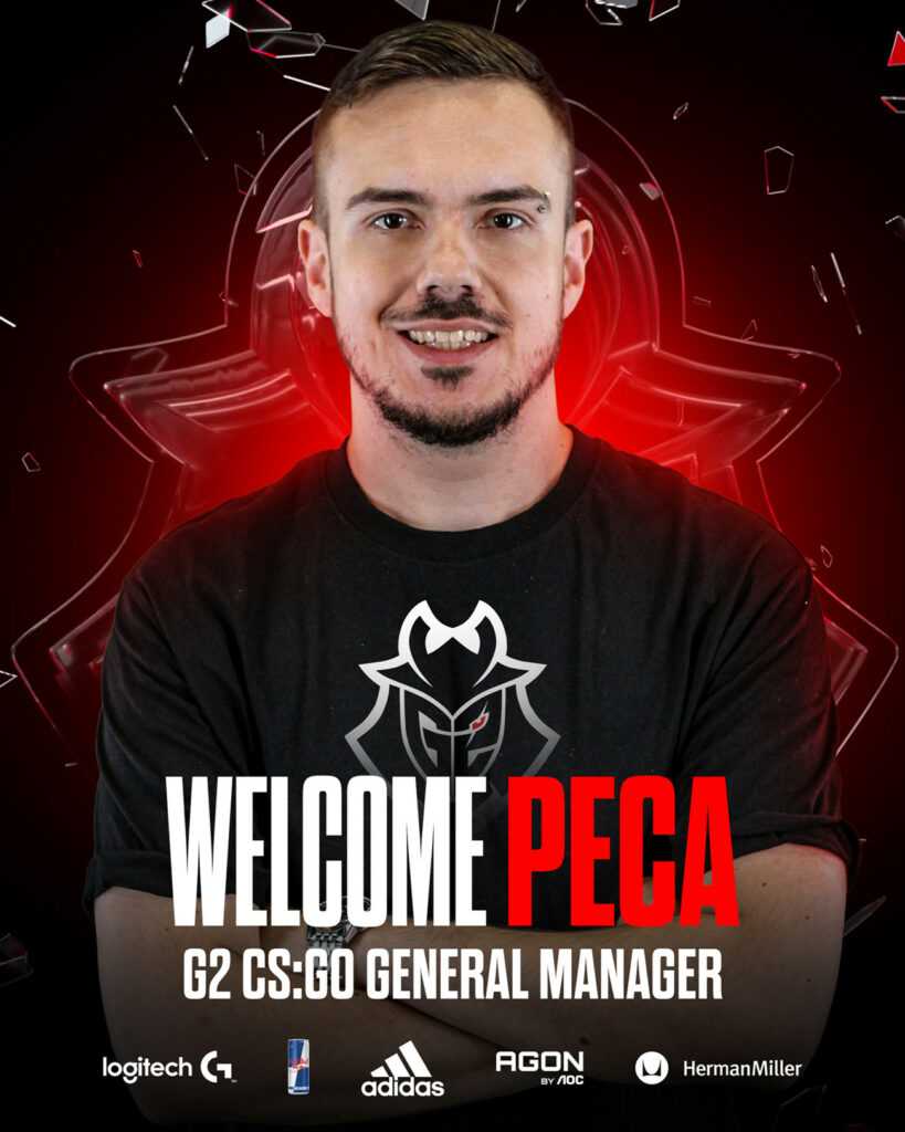 G2再次更换俱乐部成员，经理PECA上任
