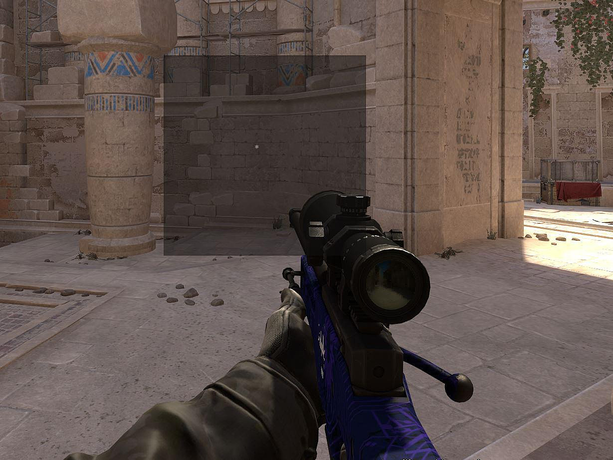 Setting the crosshair for AWP? Blindly sniping may become easier